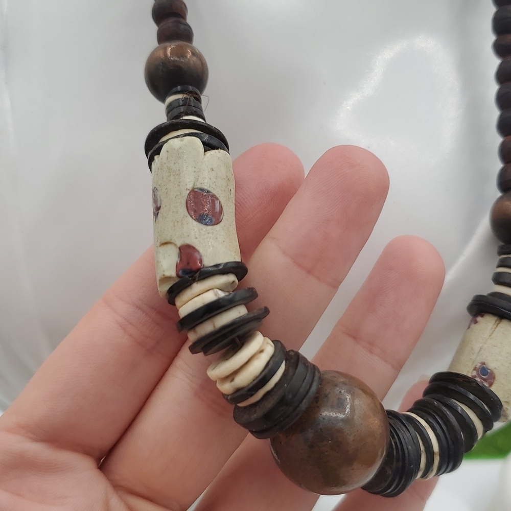African Tribal Necklace 16 Inches N3624 - Picture 2 of 3